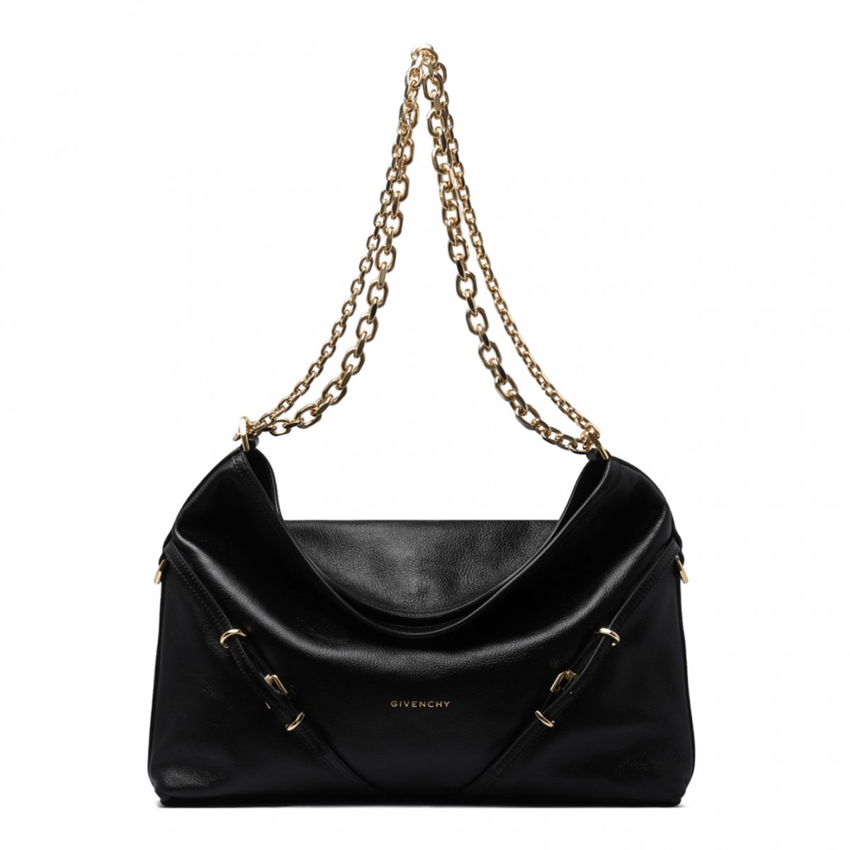 Black Medium Voyou Shoulder Bag