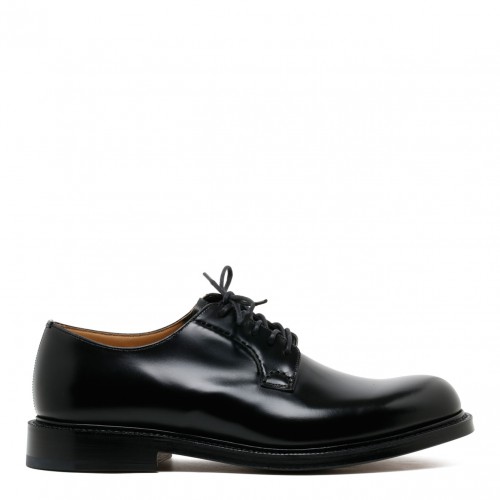 Black Shannon Derby Shoes