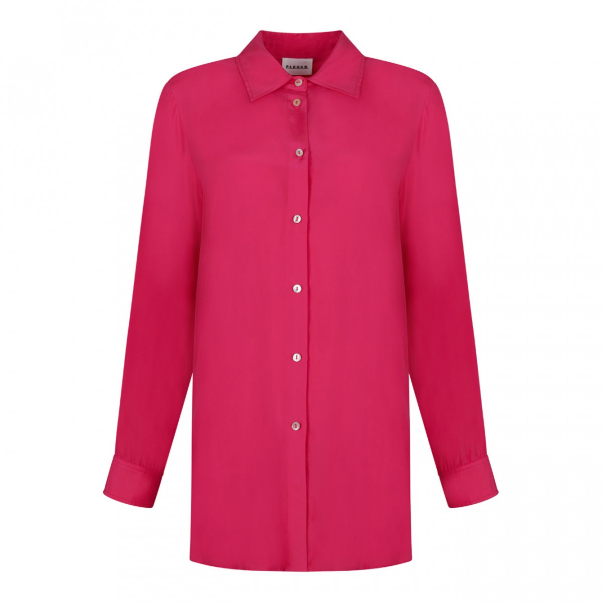 Fuchsia Silk Shirt