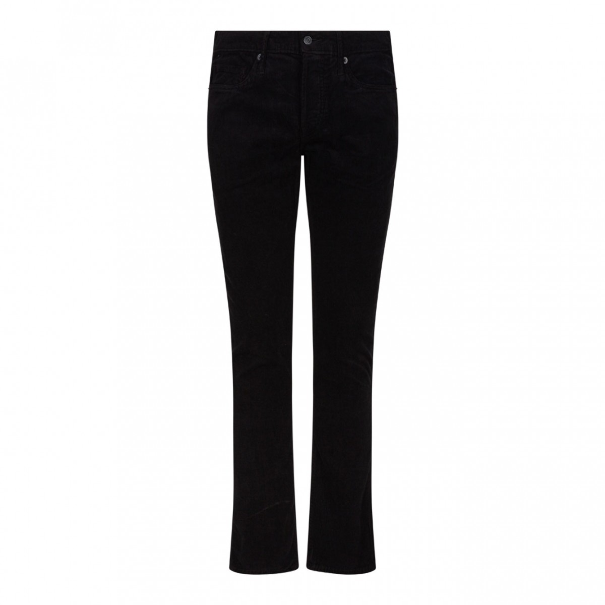 Black Corduroy Skinny Trousers