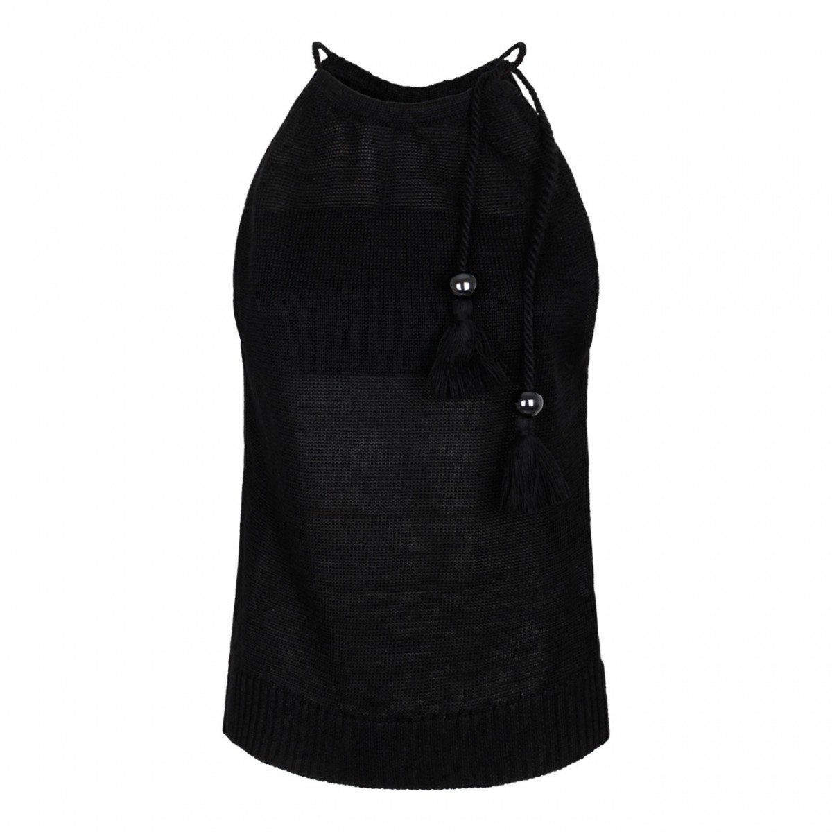 Black Linen Top