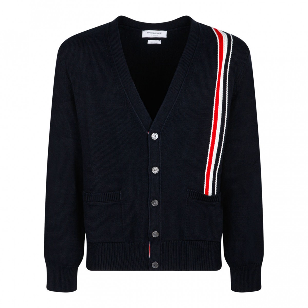 Navy RWB Stripe Cardigan