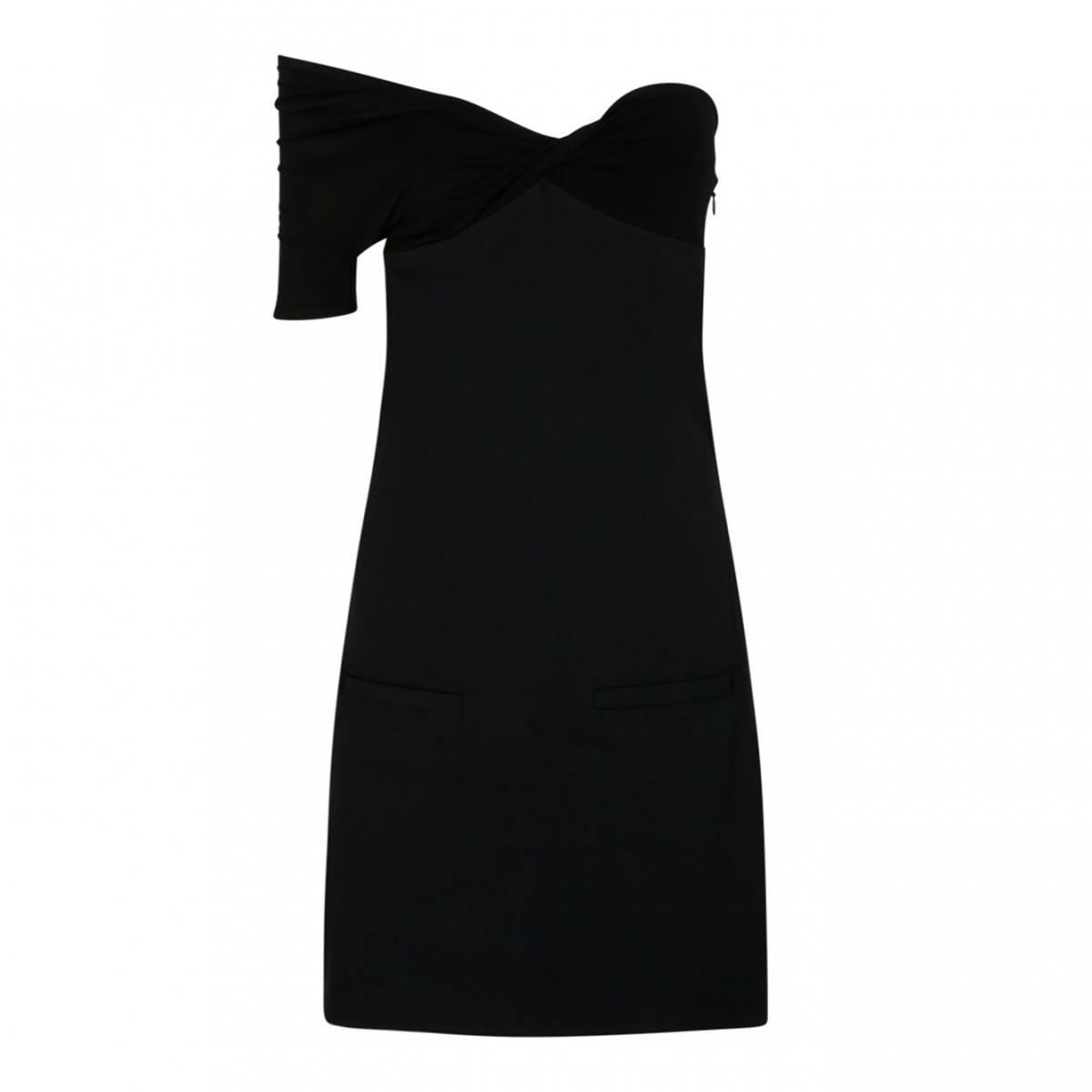 Courreges Black Twist Heritage Crepe Dress