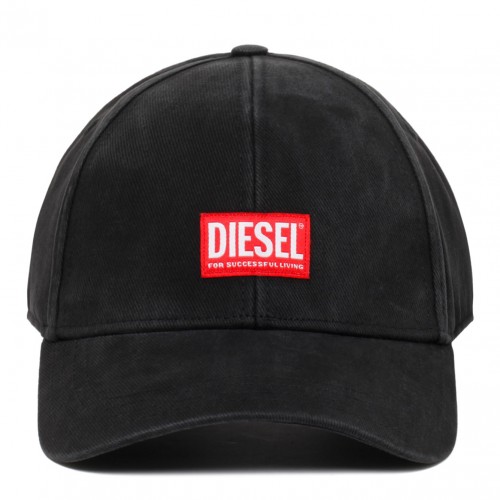 Black Logo Patch Baseball Cap