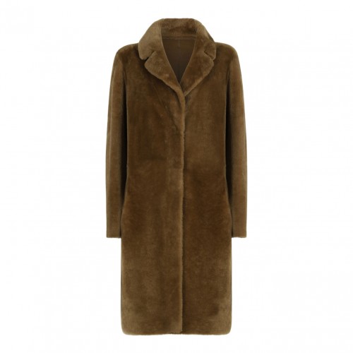 Mustard Sheepskin Coat