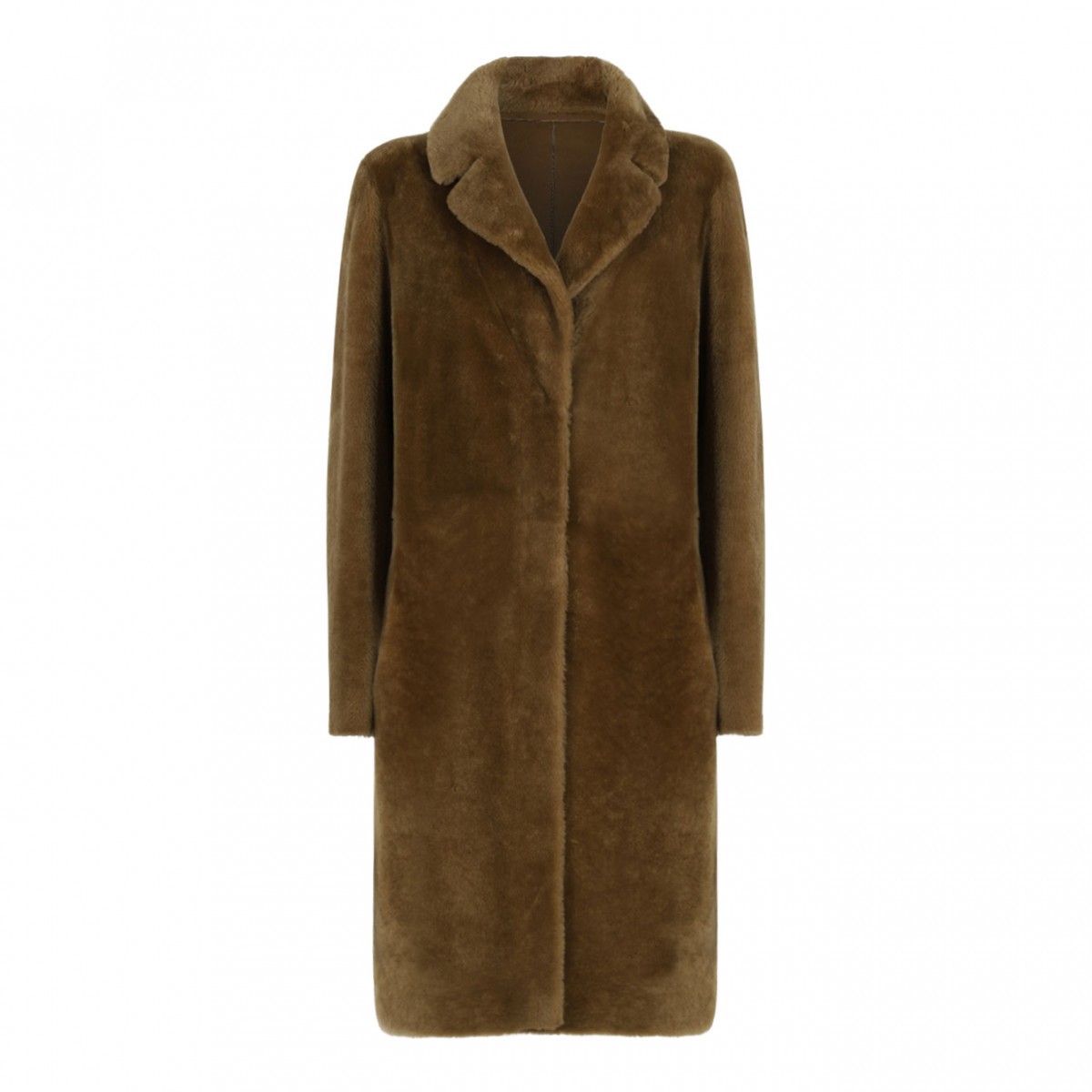 Mustard Sheepskin Coat