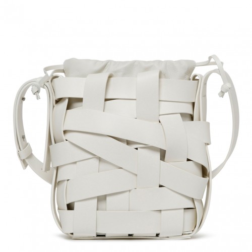 Small Ivory White Bucket Bag