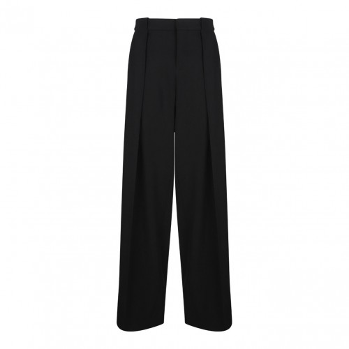 Black Pleated Trousers