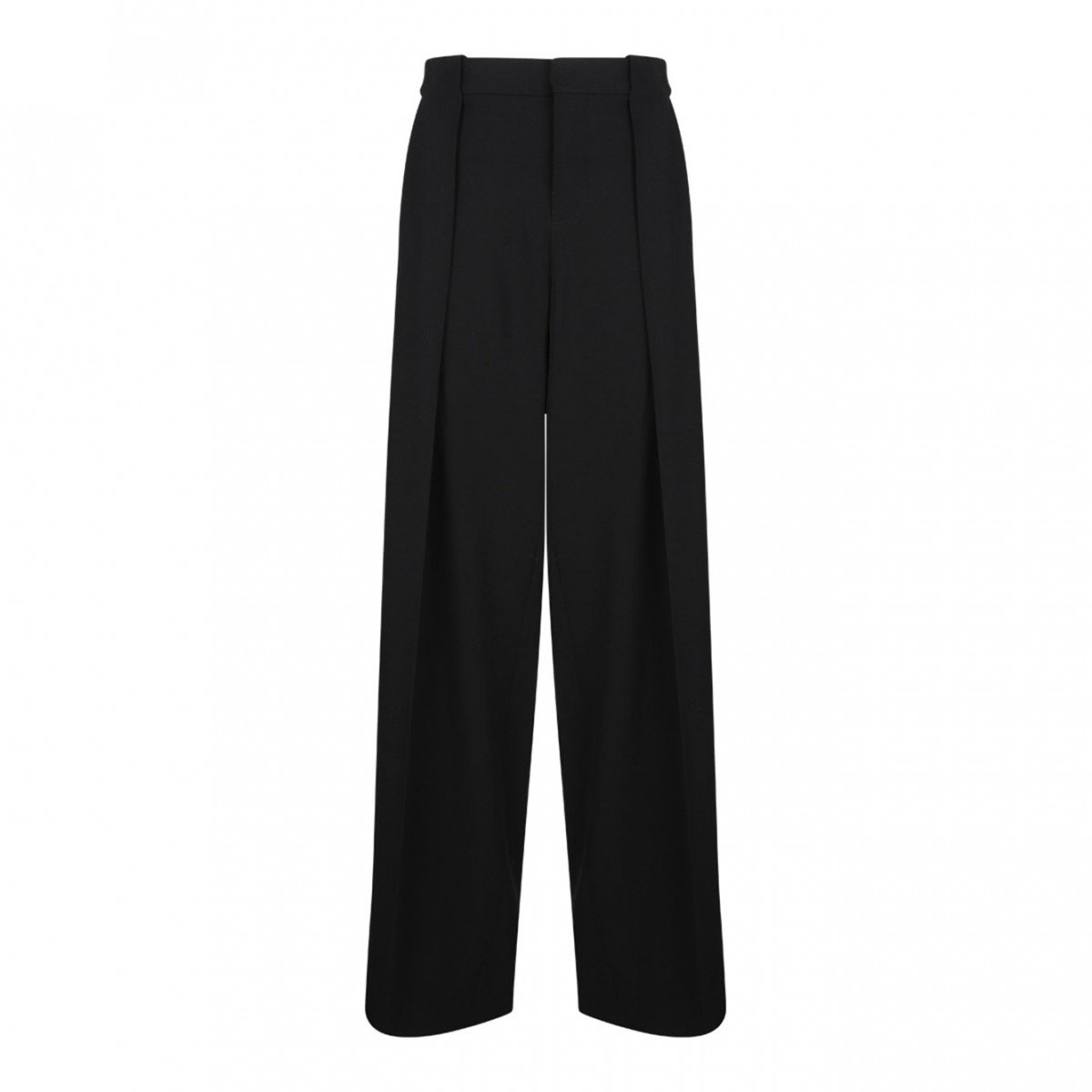 Black Pleated Trousers