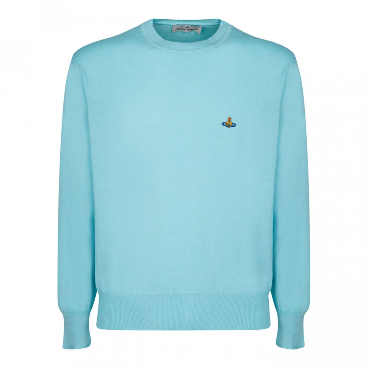 Alex Round Neck Aqua Knitwear