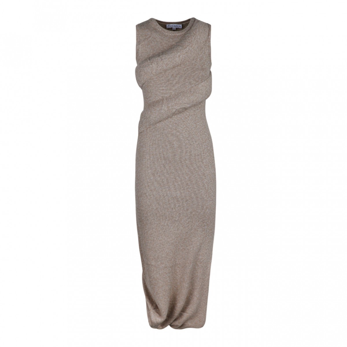 JW Anderson Beige Padded Twisted Tank Dress