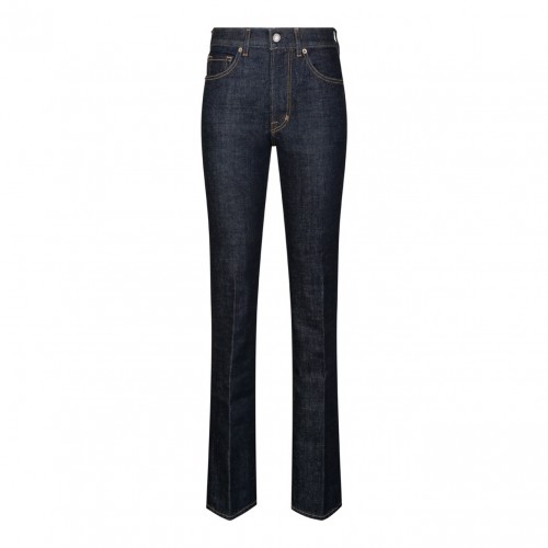 Indigo Denim Flared Jeans