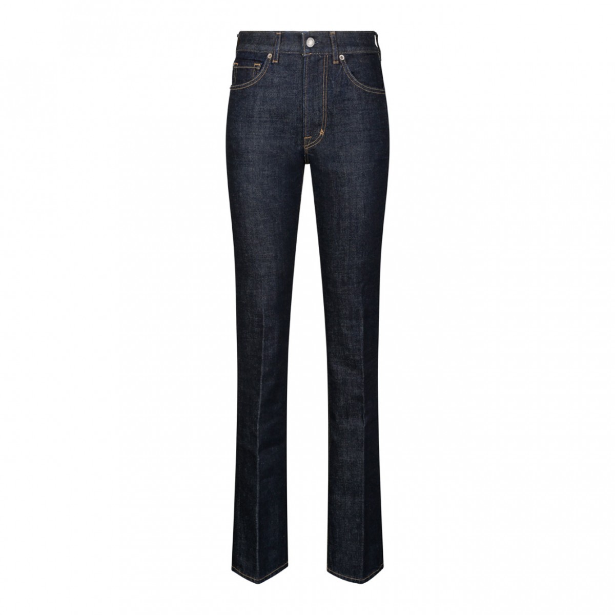 Indigo Denim Flared Jeans