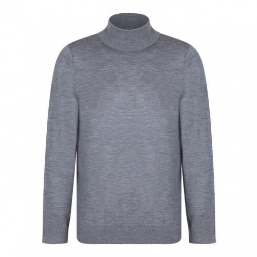 Medium Grey High Neck Jumper