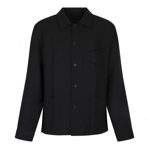 Black Double Face Shirt Jacket