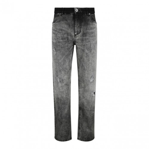 Dark Grey Straight Leg Jeans