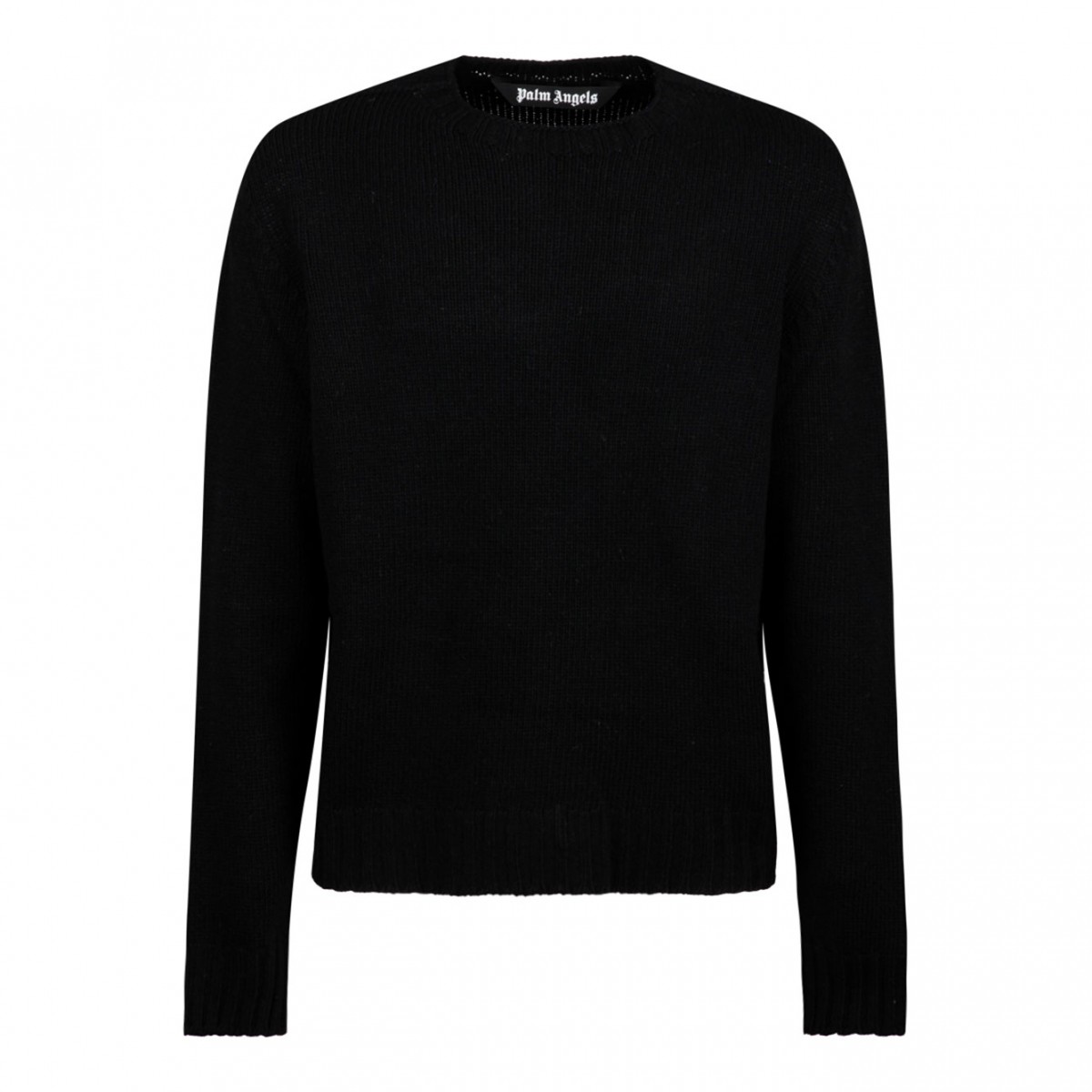 Black Embroidered Logo Sweater