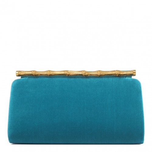 Green Bamboo Clutch