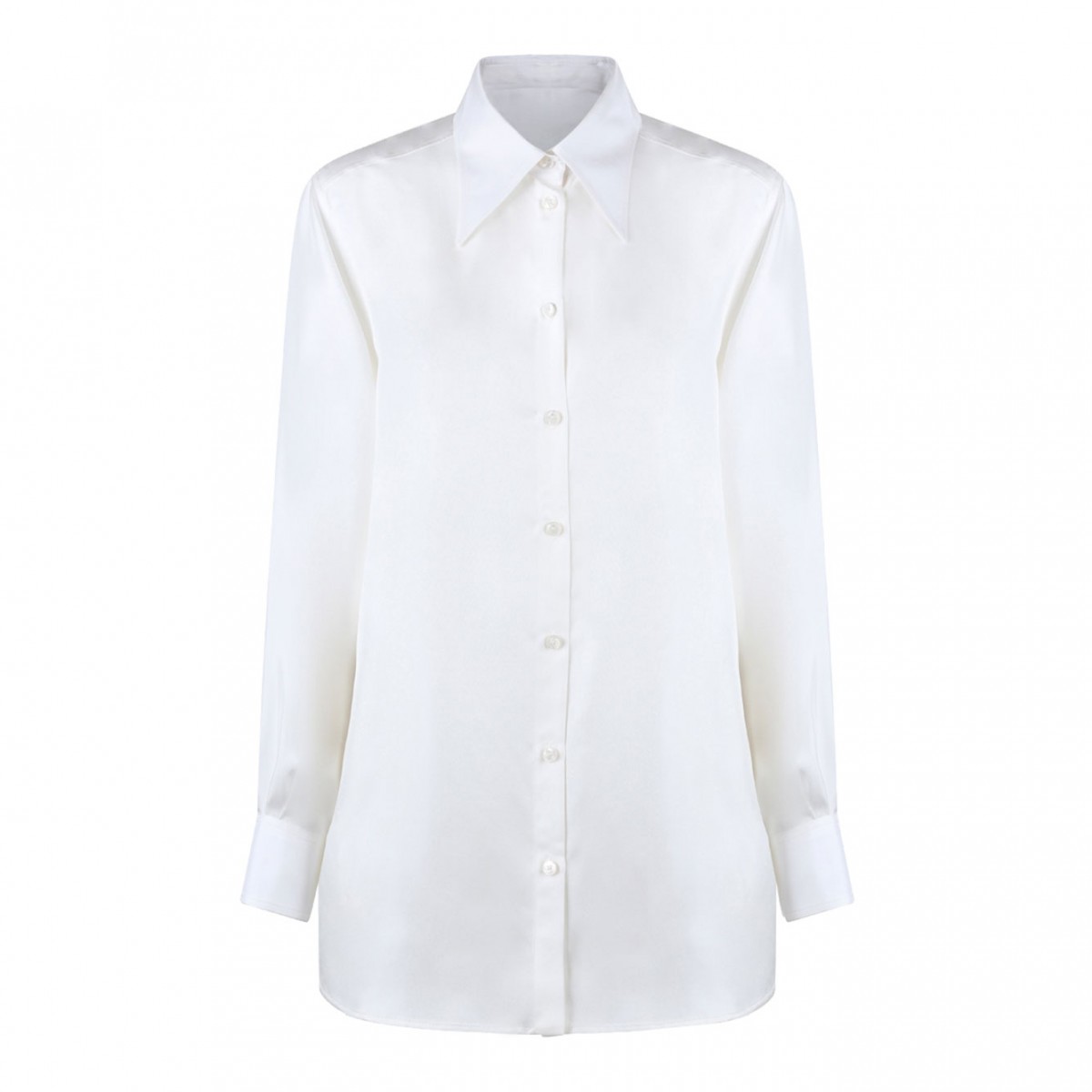 White Silk Shirt