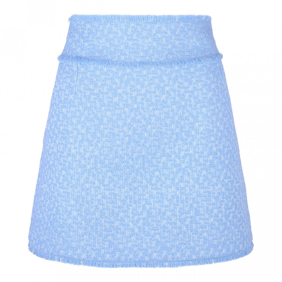 Light Blue Rachel Tweed Mini Skirt