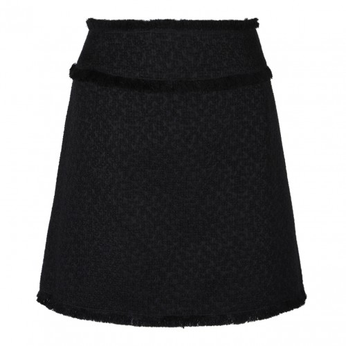 Black Rachel Tweed Mini Skirt