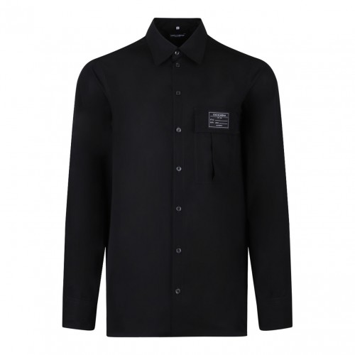 Black Logo Patch Shirt