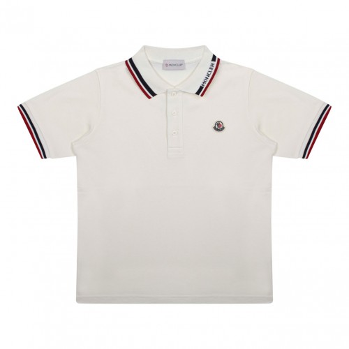 White Short Sleeved Polo Shirt