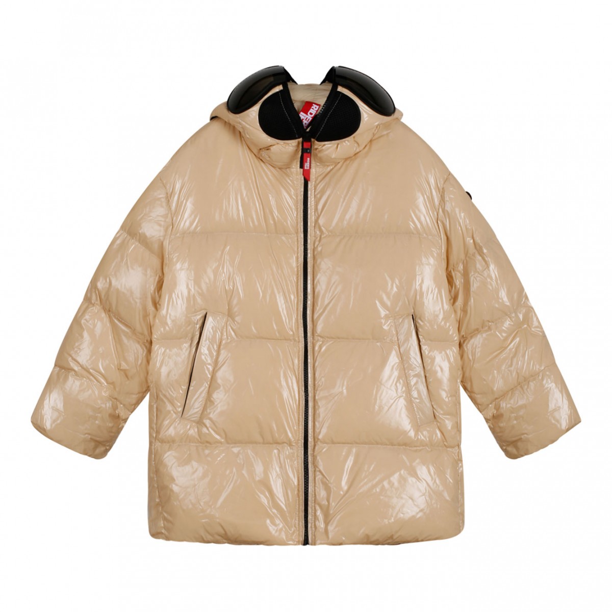 Sand Glossy Down Jacket