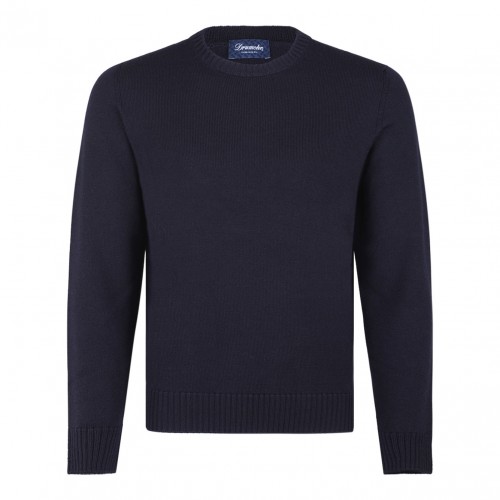 Navy Blue Wool Jumper