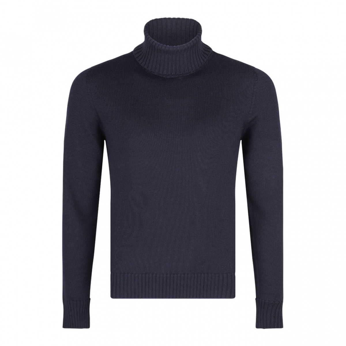 Navy Blue Roll Neck Jumper