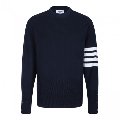 Navy Blue 4-Bar Pullover