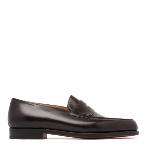 Dark Brown Slip On Loafers