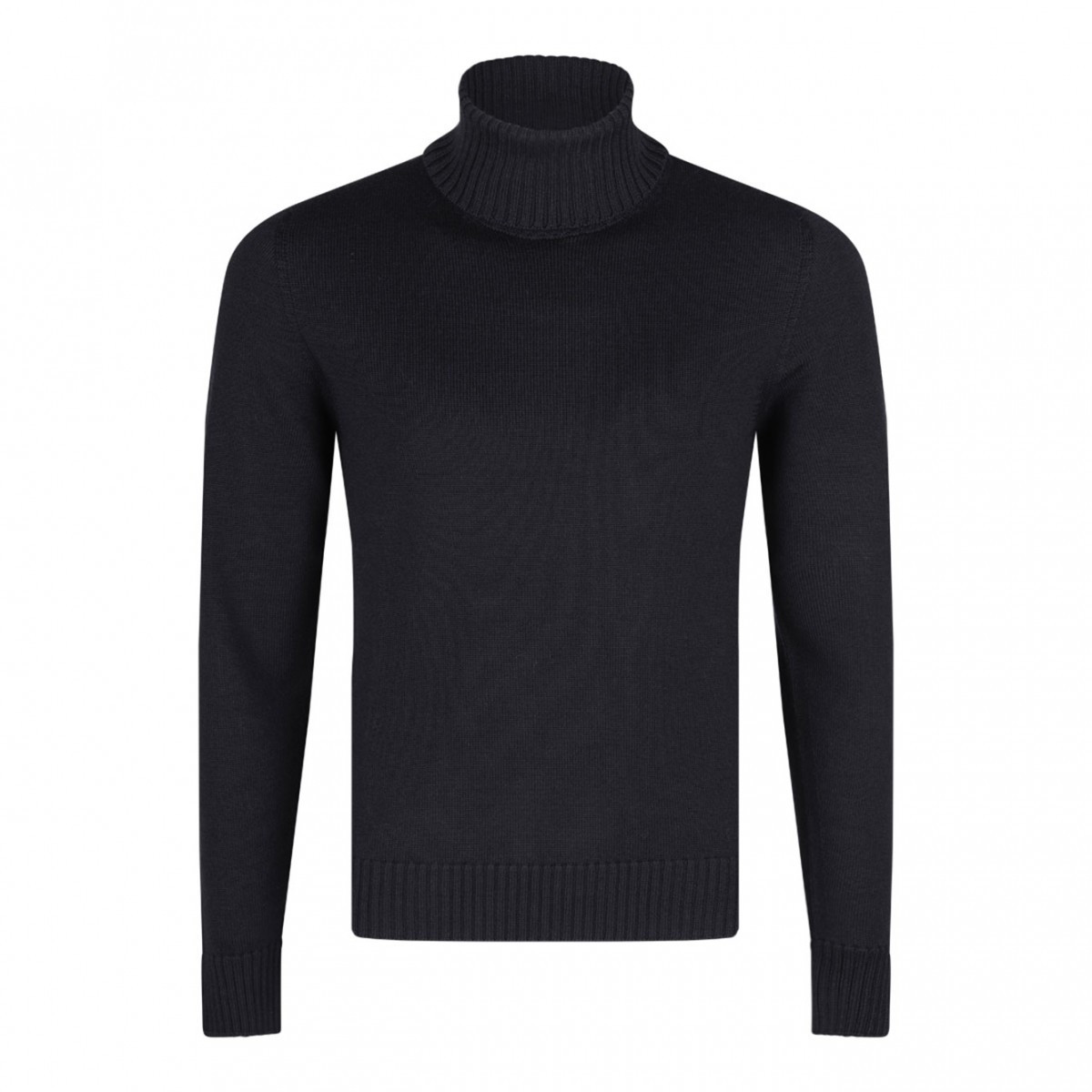 Black Roll Neck Jumper