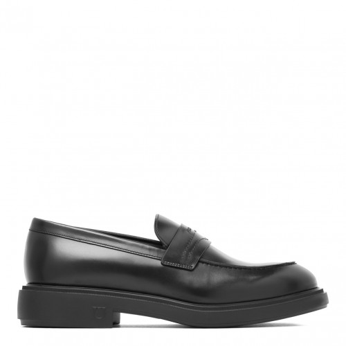 Black Penny Slot Loafers