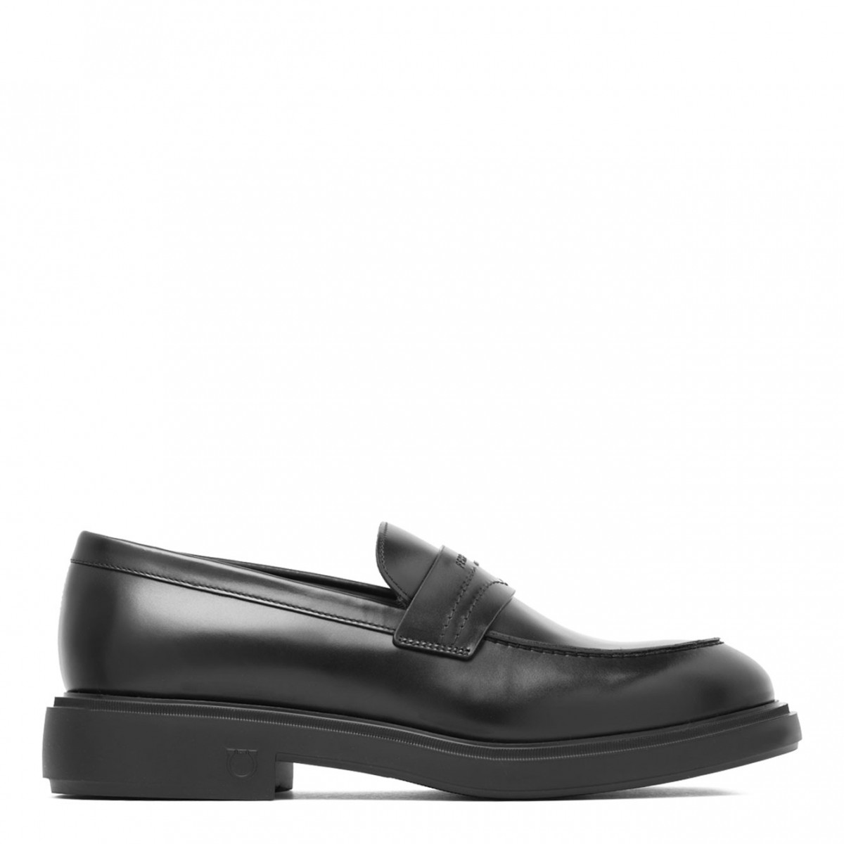 Black Penny Slot Loafers