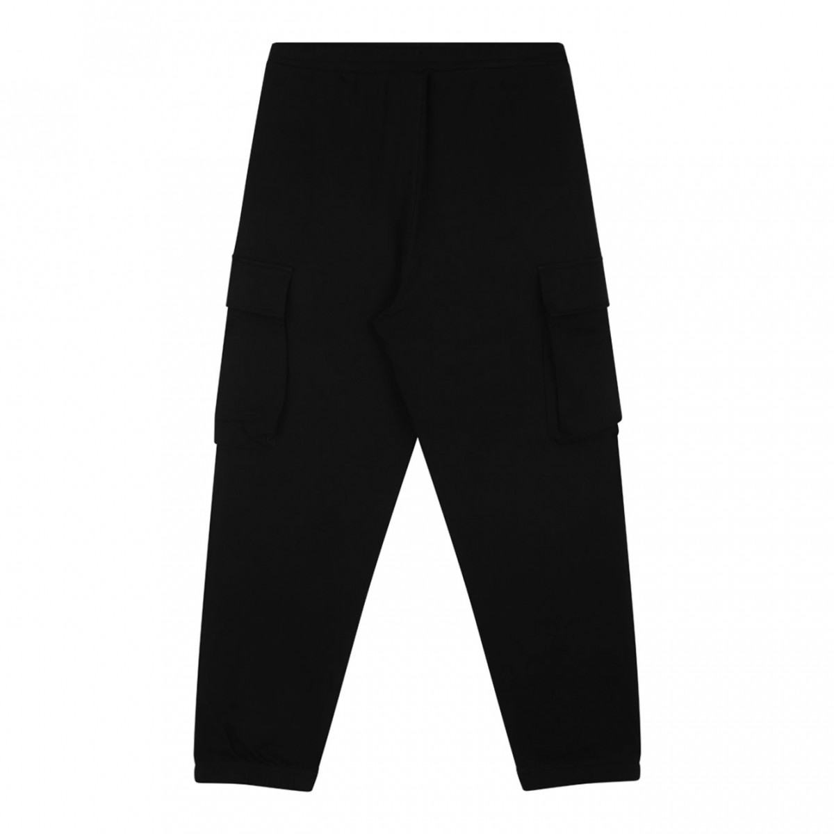 Black Logo Embroidered Trousers