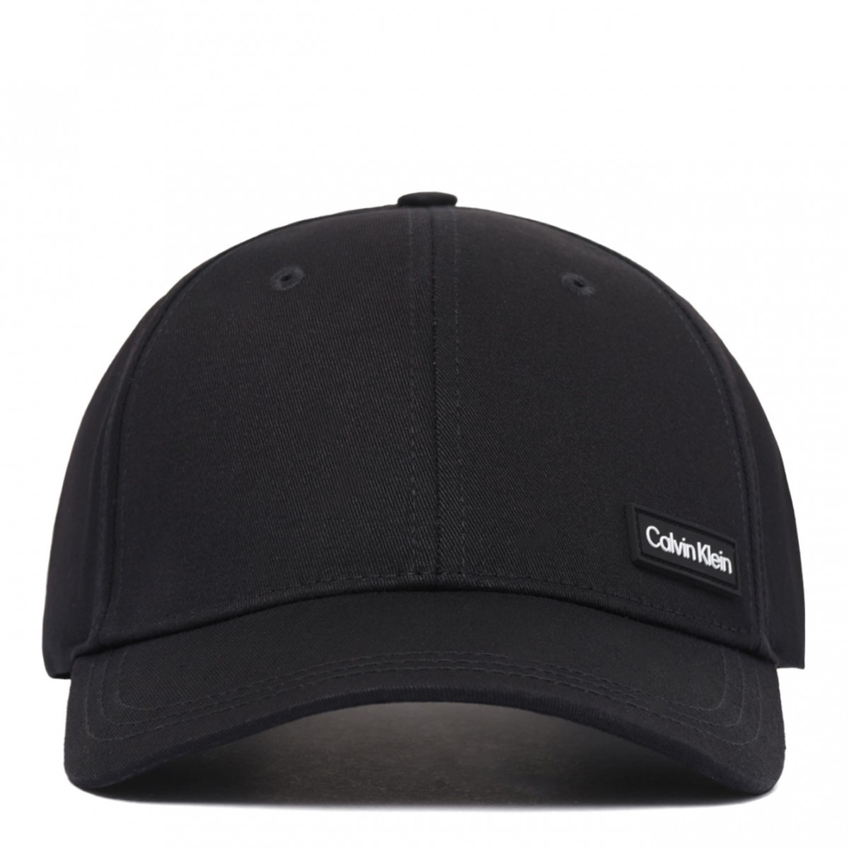 Black Embroidered Logo Cap