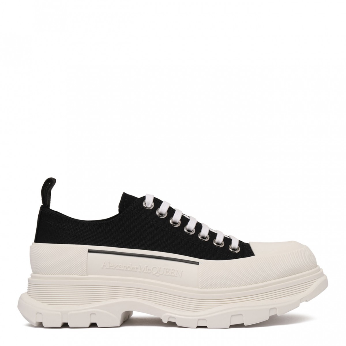 Black Tread Slick Sneakers