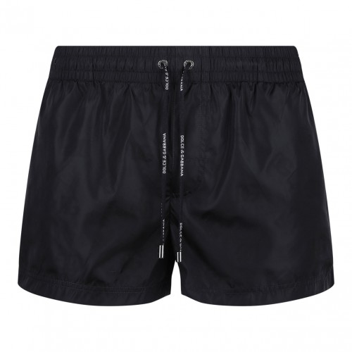 Black Beachwear Short