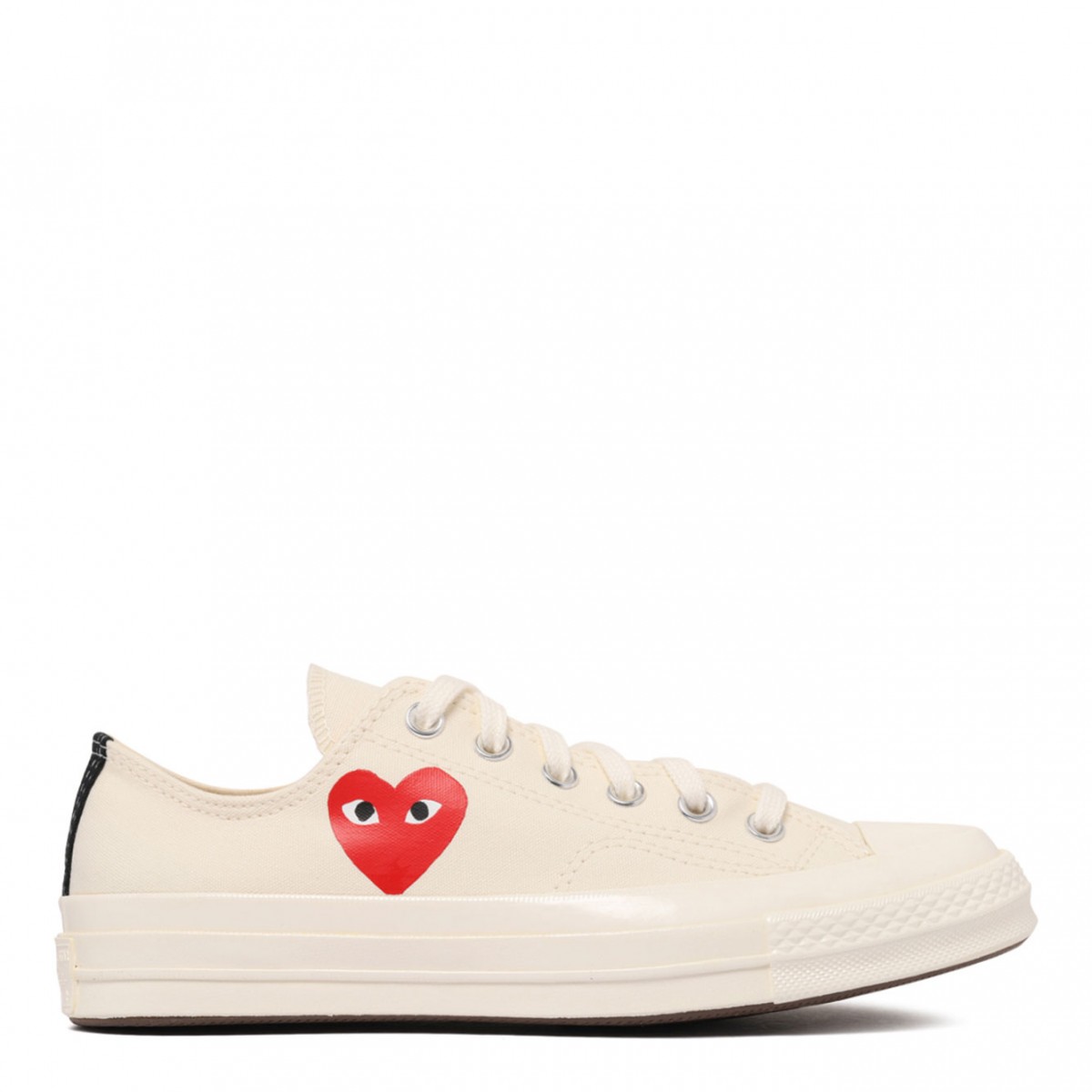 White Small Red Heart Sneakers