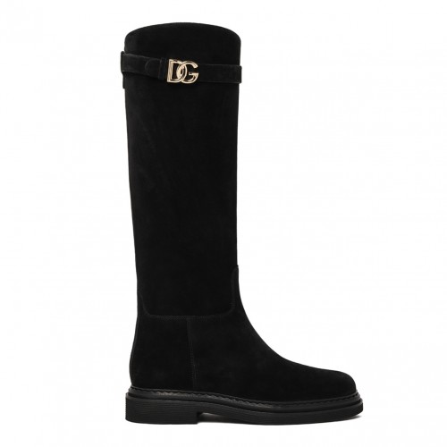 Black DG Logo Boots