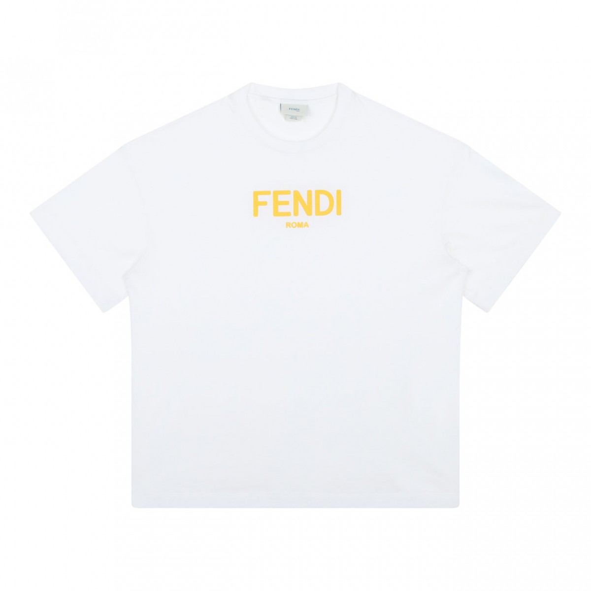 White Logo Print T-Shirt