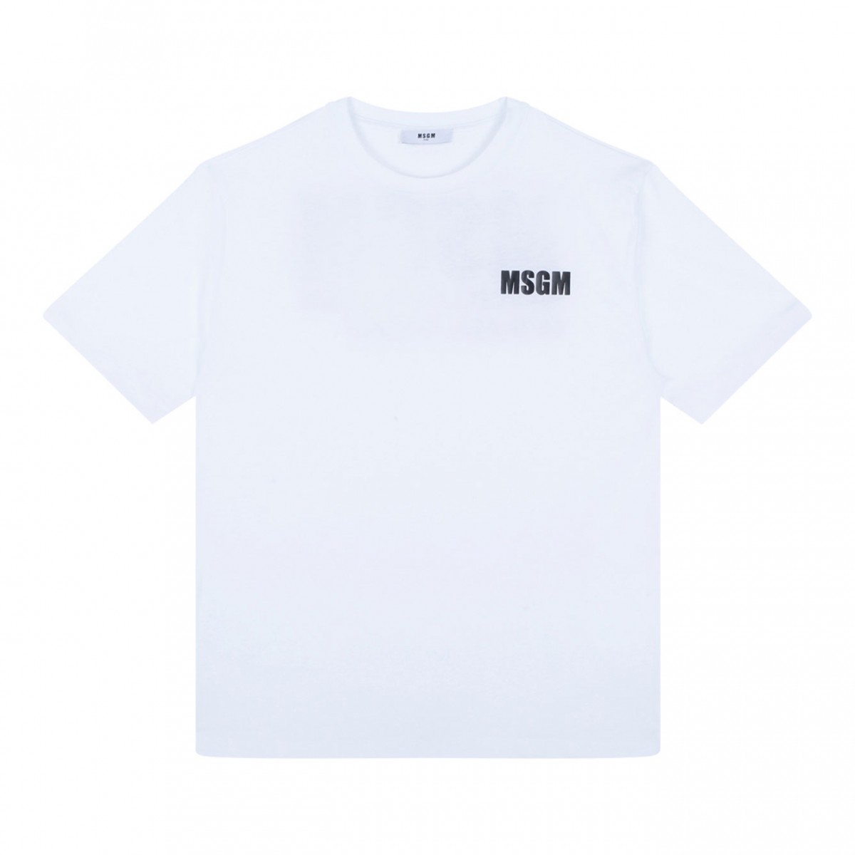 White Logo Print T-Shirt