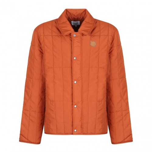 Orange Quilted Jacket