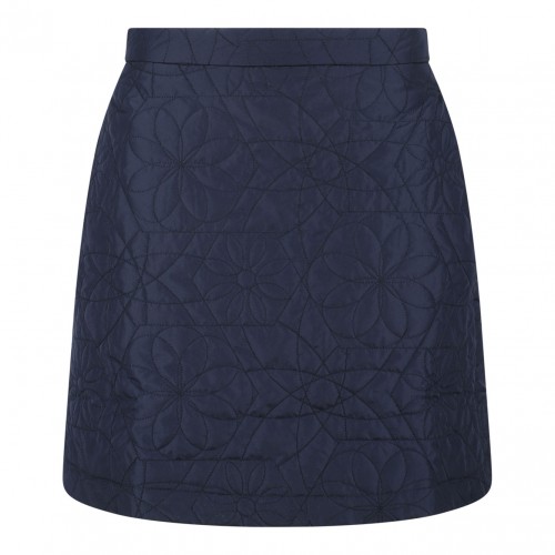 Navy Blue Quilted Skirt