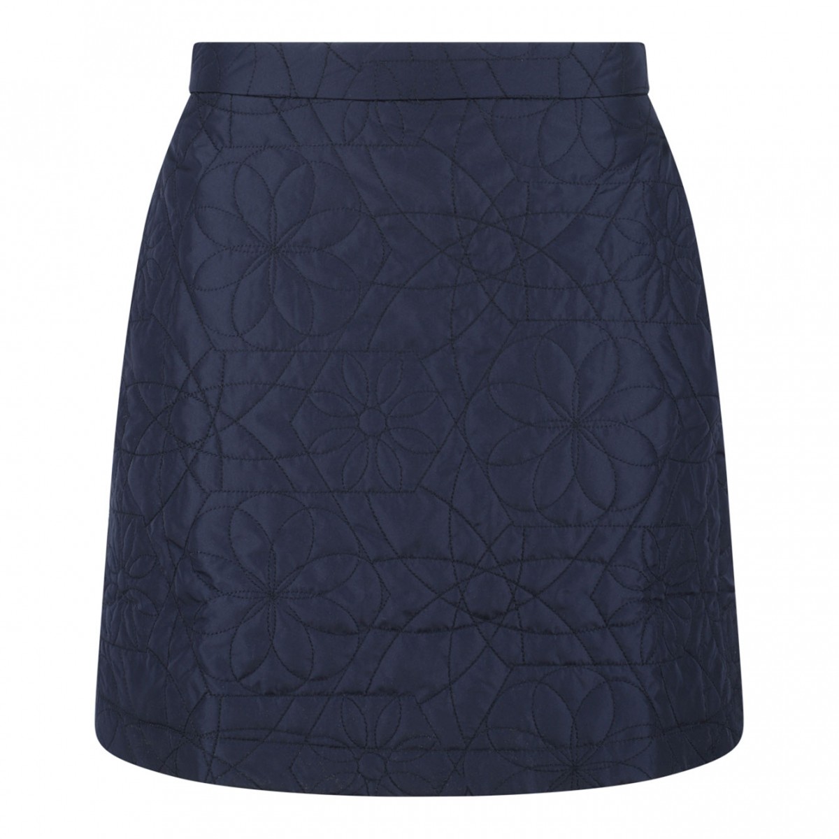 Navy Blue Quilted Skirt