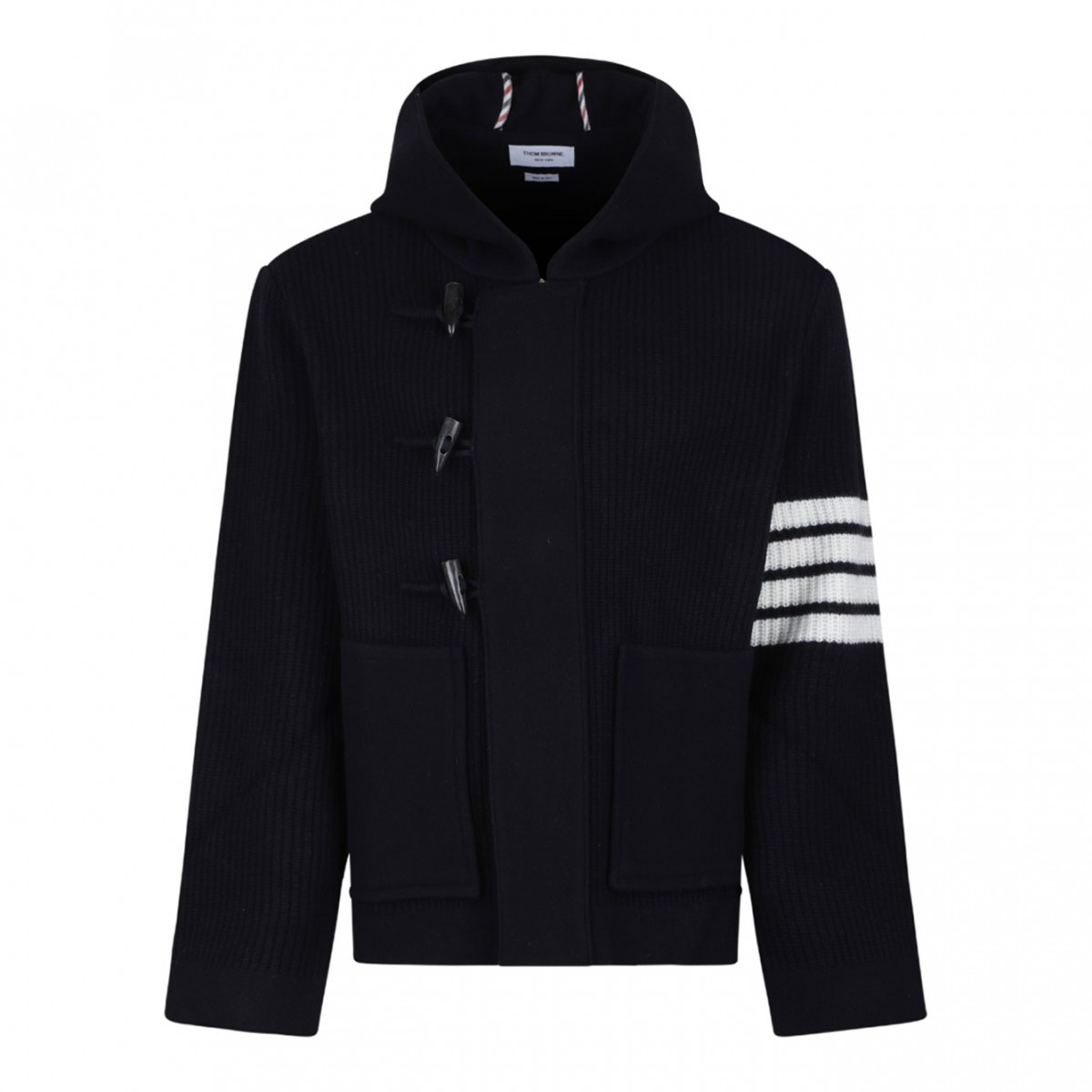 Navy Blue Hooded Jacket