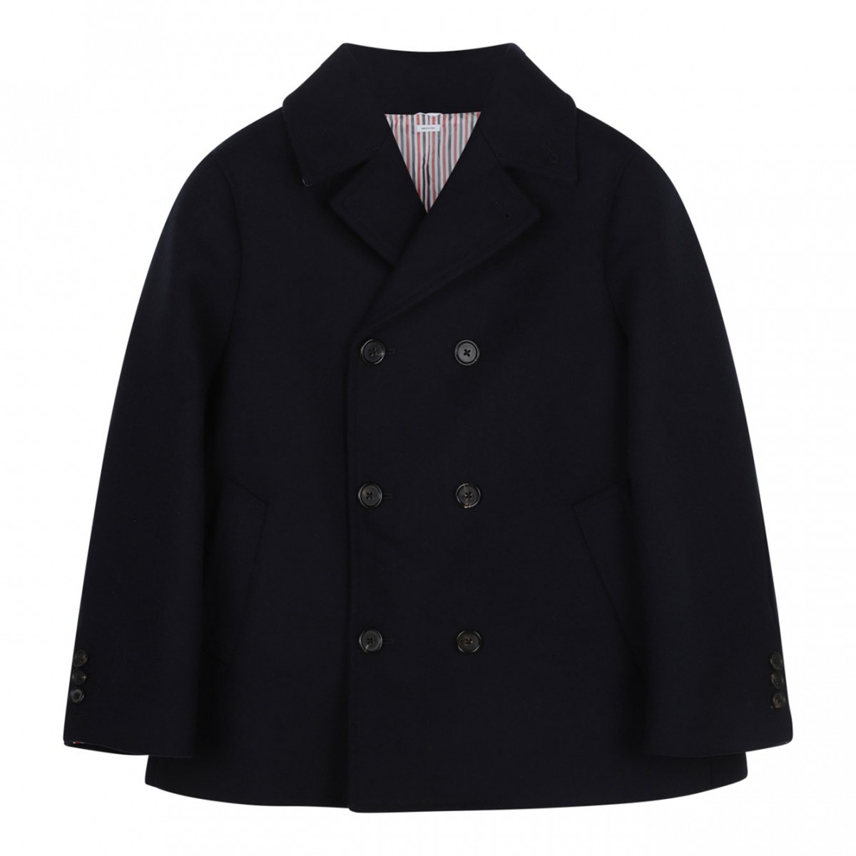 Navy Blue Double Breasted Peacoat