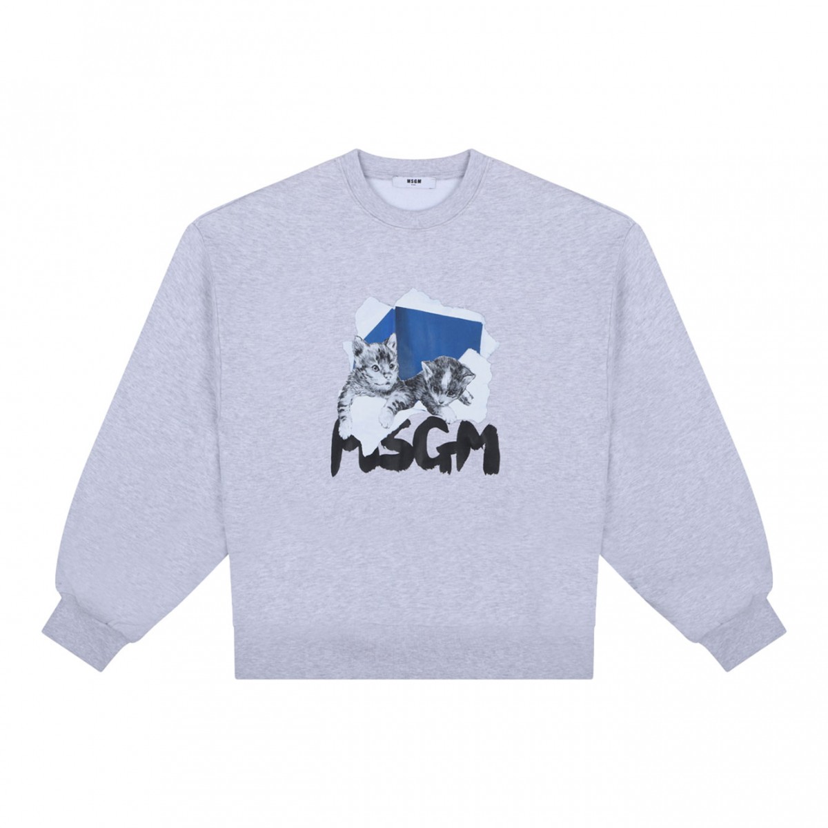 Light Grey Logo Print Sweatshirt