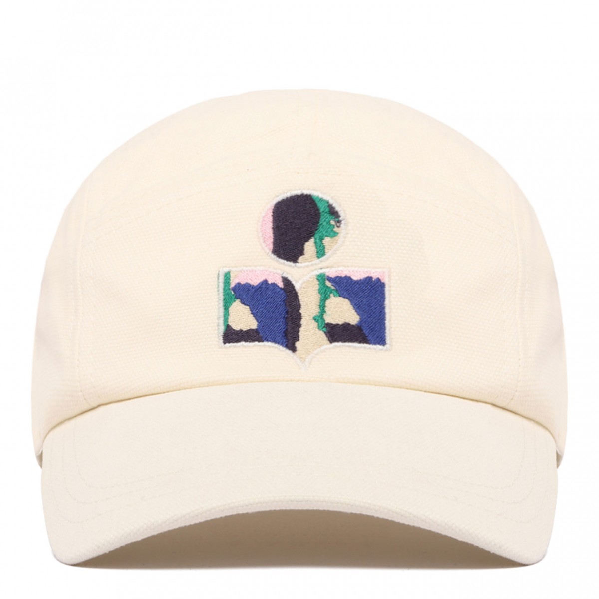 Ecru Logo Embroidered Cap